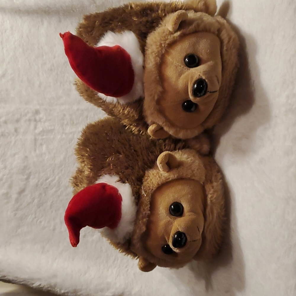 Hedgehog Christmas Slippers